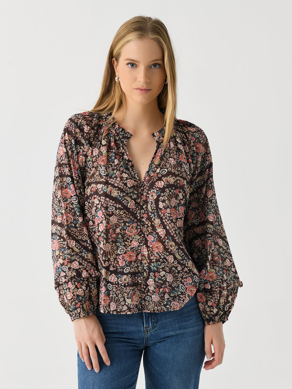 Cleobella Women's Alicia Blouse - Saint Bernard