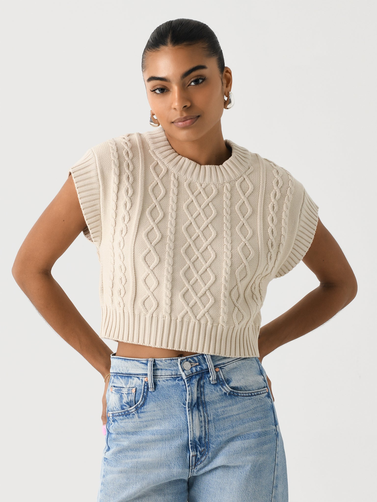 Cleobella Women's Gigi Sweater Vest - Saint Bernard