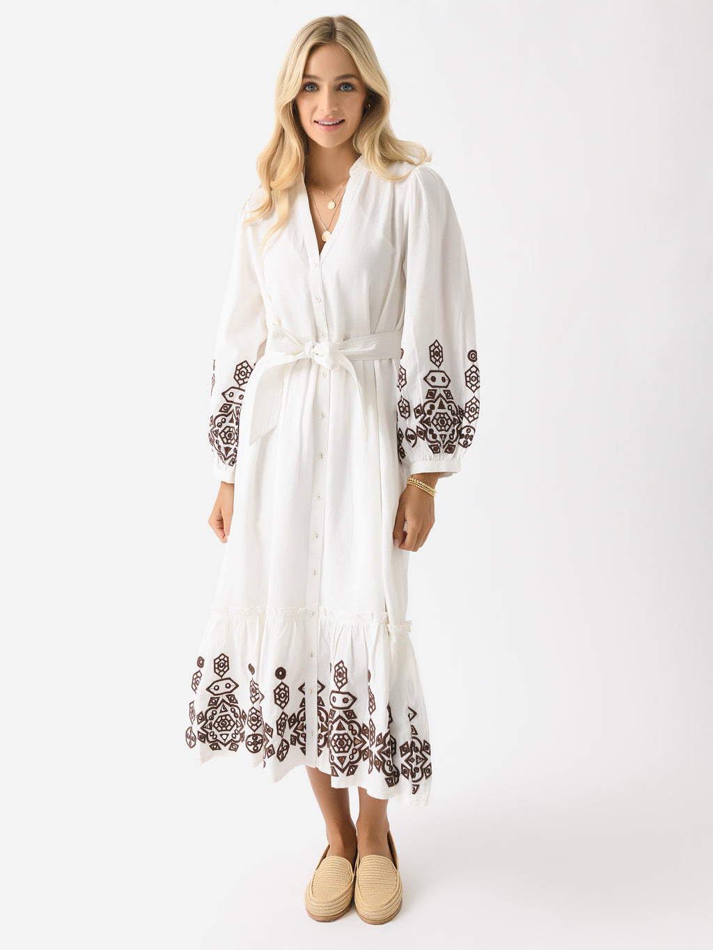 Cleobella Women's Gracie Midi Dress - Saint Bernard