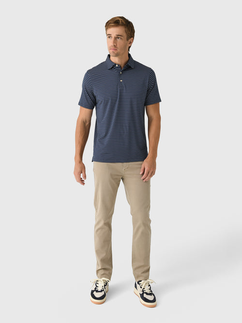 Sun Day Red Men's Heritage Stripe Polo