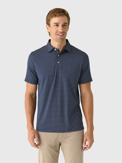 Sun Day Red Men's Heritage Stripe Polo