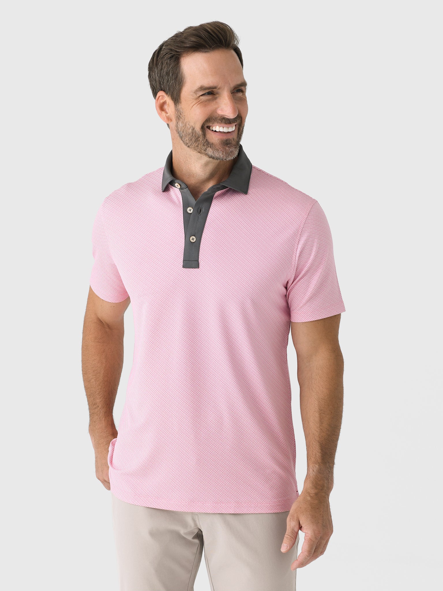 Sun Day Red Men's Refined Ax Thrower Polo - Saint Bernard