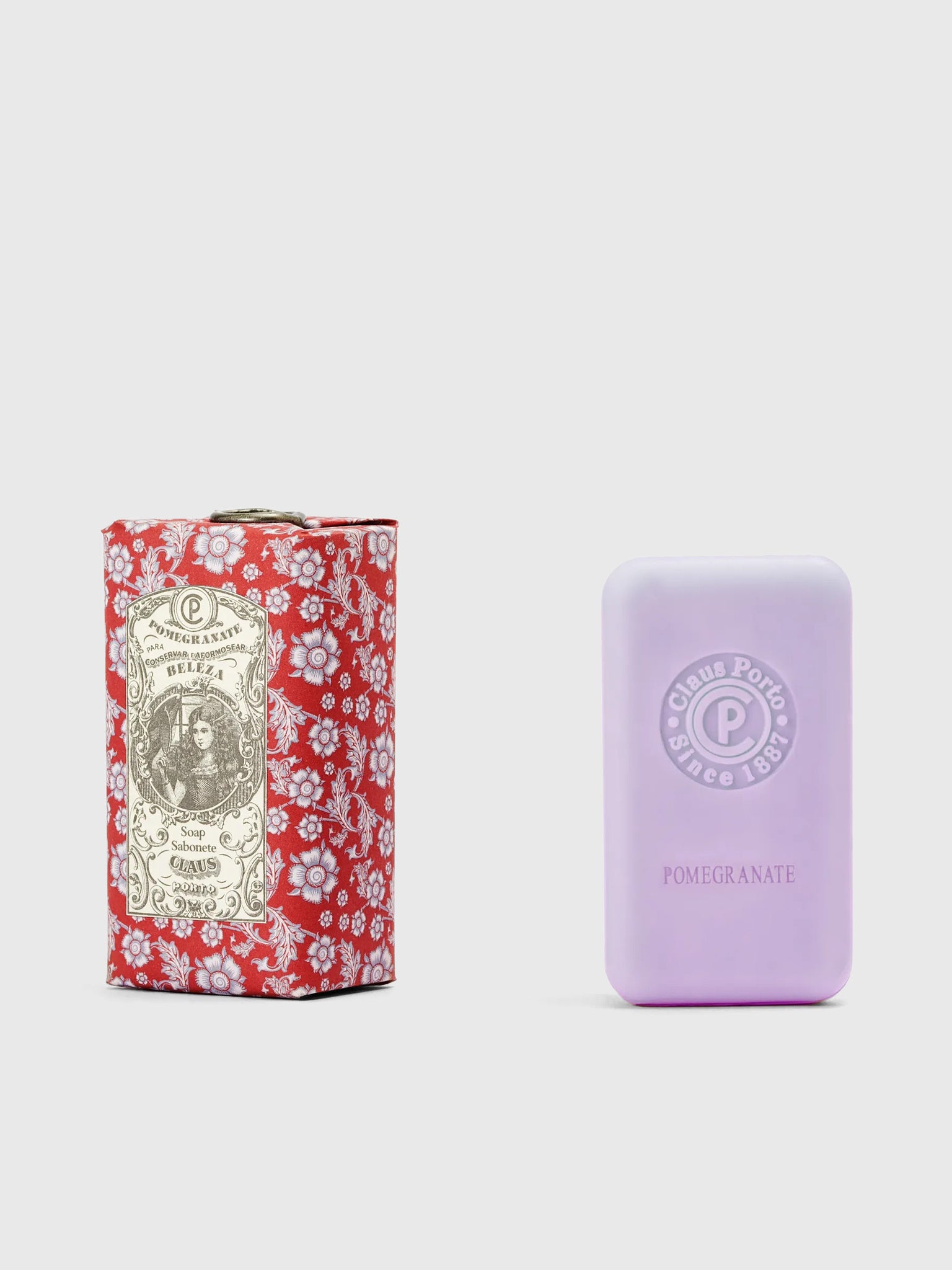 Claus Porto Mirror Pomegranate Mini Soap - Saint Bernard