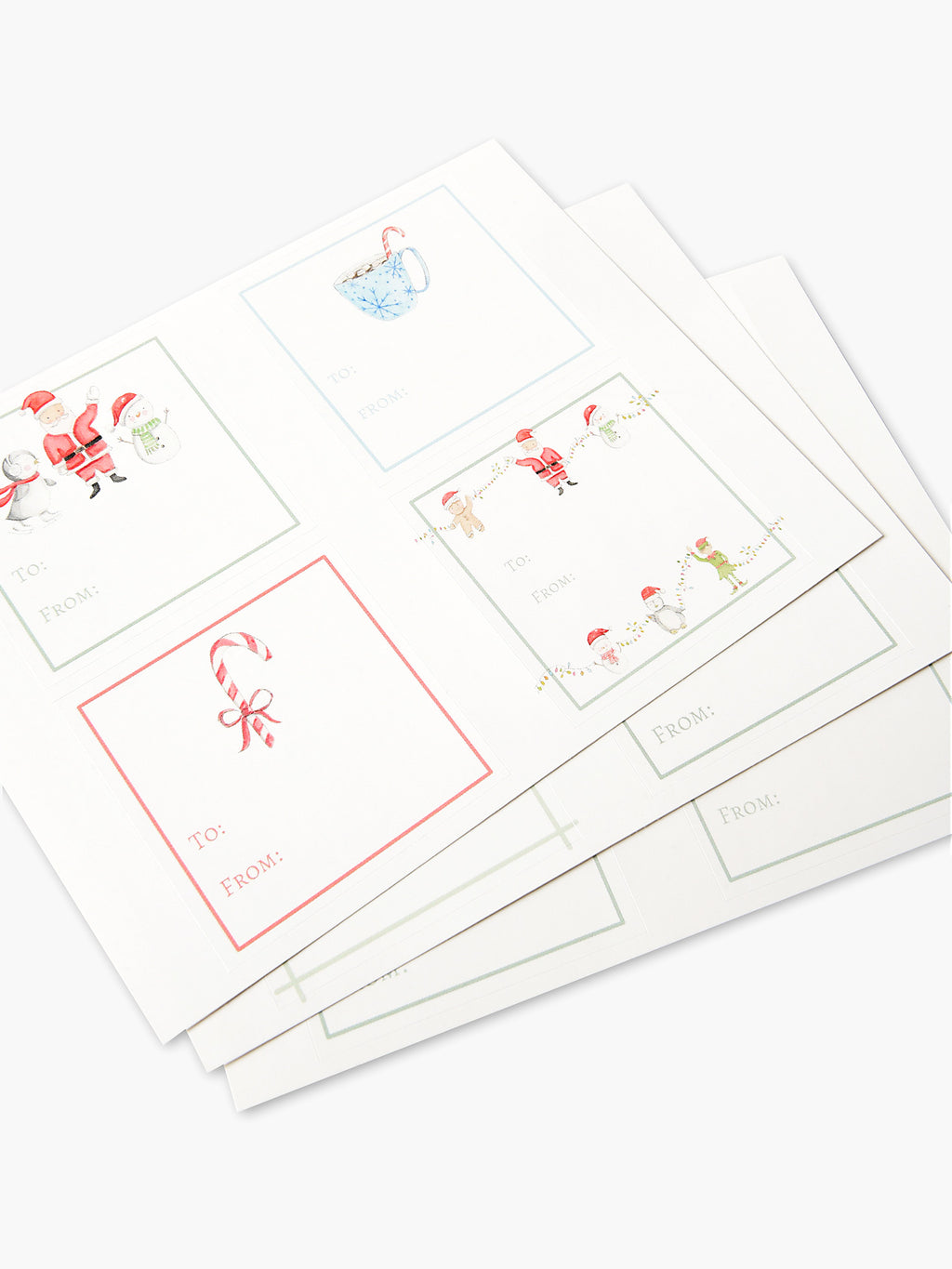 CMT Art To/From Holiday Stickers - Saint Bernard