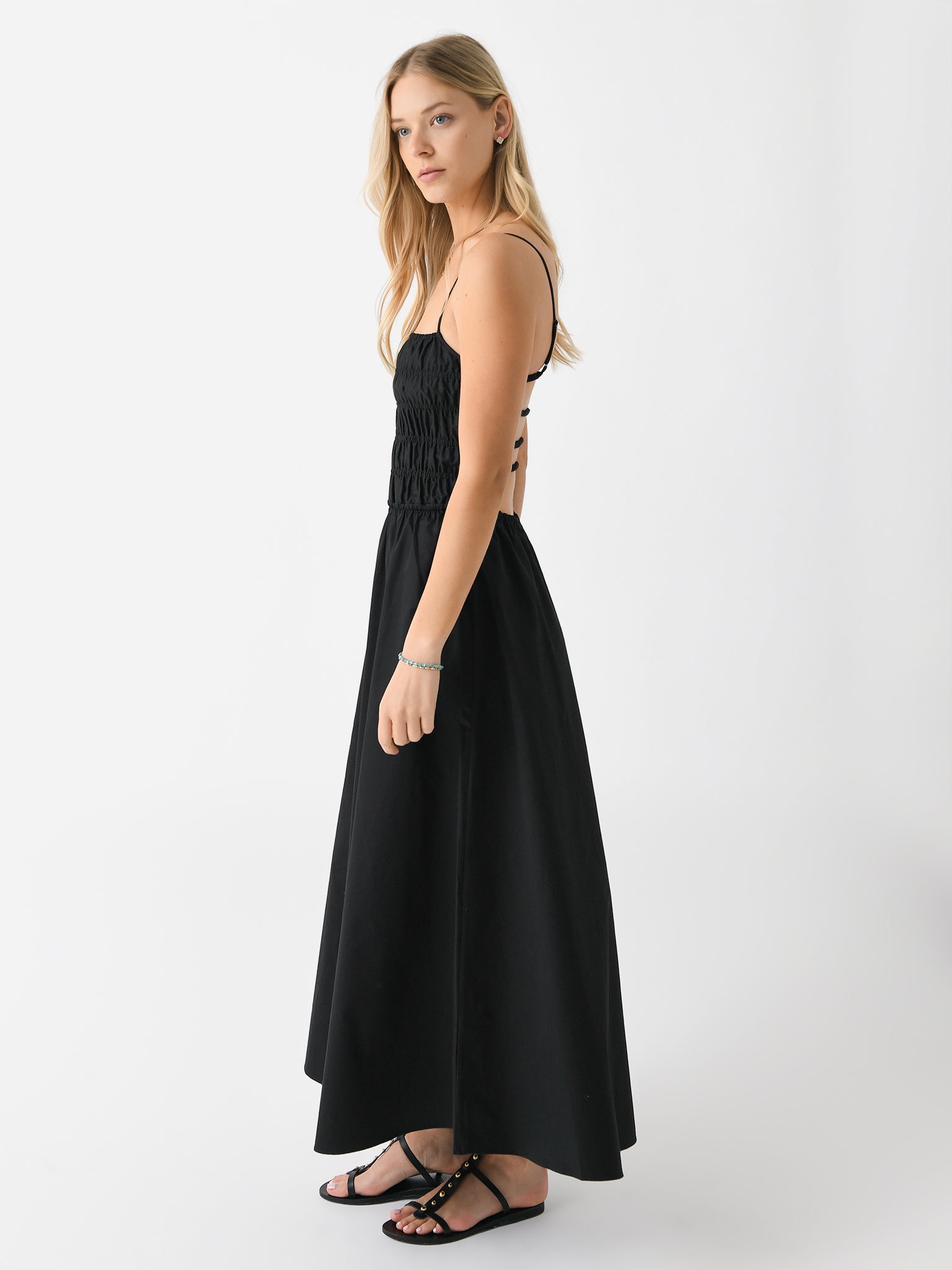 delta midi dress solid and striped Solid & Striped Delta Midi Dress Seersucker Noir Gingham XL / Noir Gingham