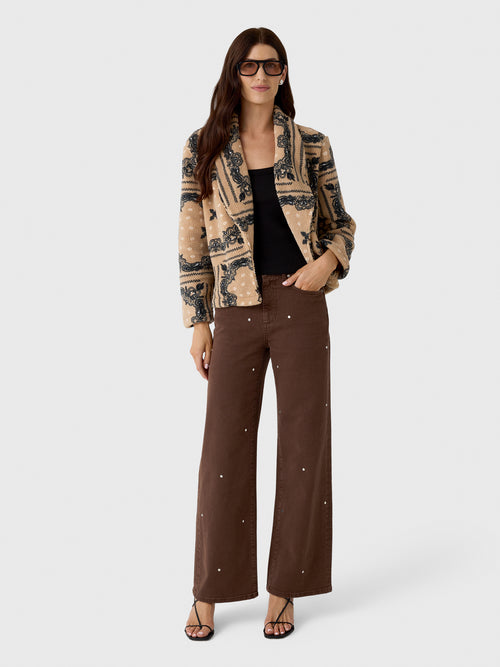 Masons Daughter Women's Cropped Coco Robe Coat - Saint Bernard