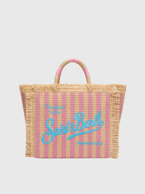 MC2 Saint Barth Colette Straw Striped Tote