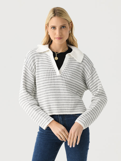 LENÚ Women's Collared Sweater