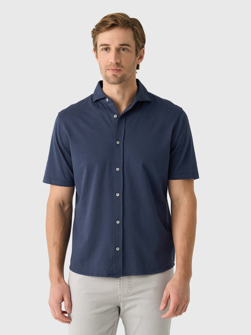 RYE51 Men's The Cole Short Sleeve Geo Print Shirt