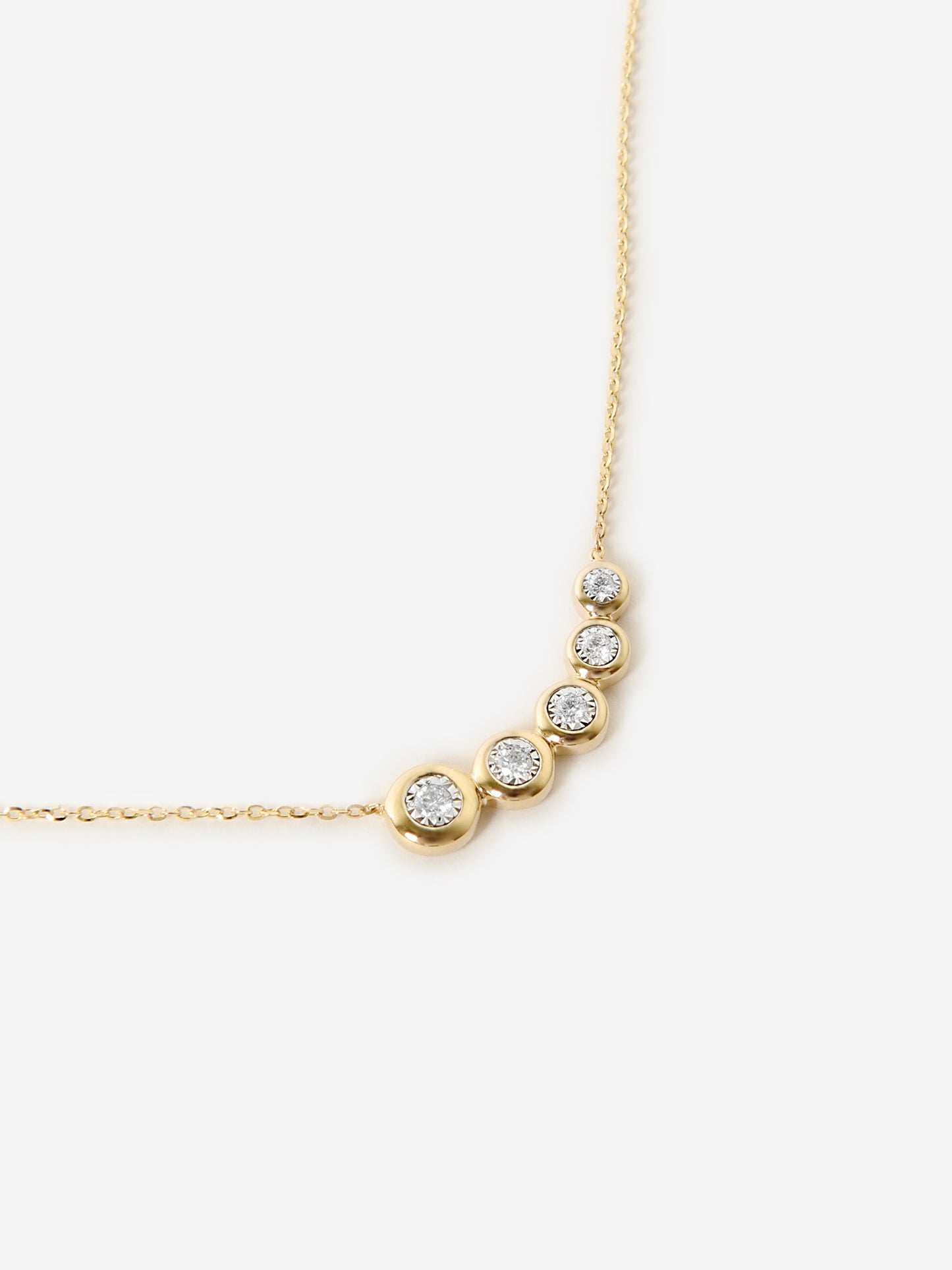 S. Bell Women's Five Diamond Comet Necklace