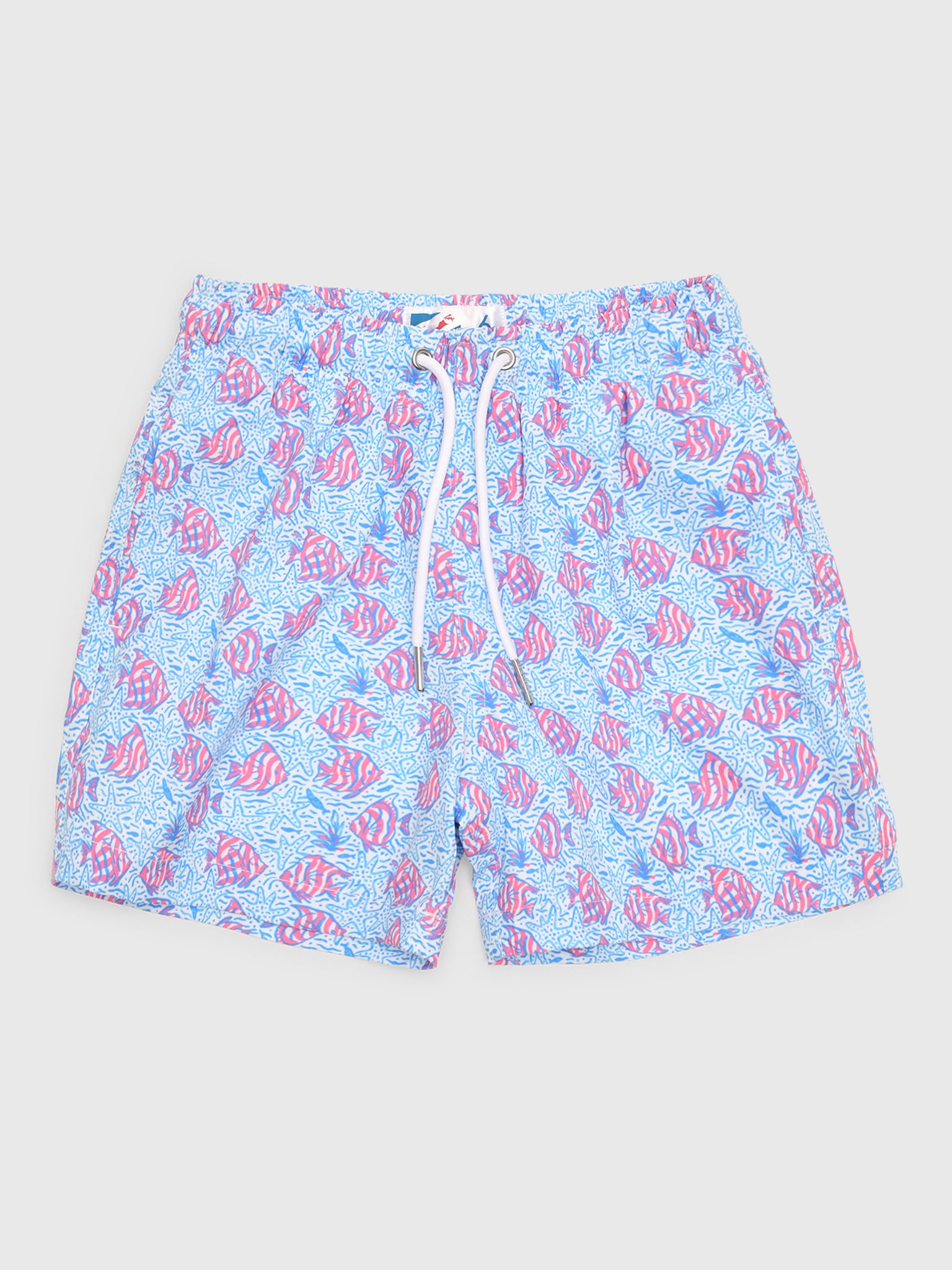 Bermies Boys' Coral Fish Swim Trunk - Saint Bernard