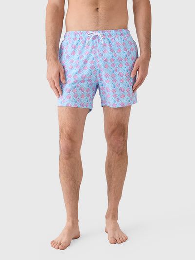 Bermies Men's Coral Fish Swim Trunk - Saint Bernard