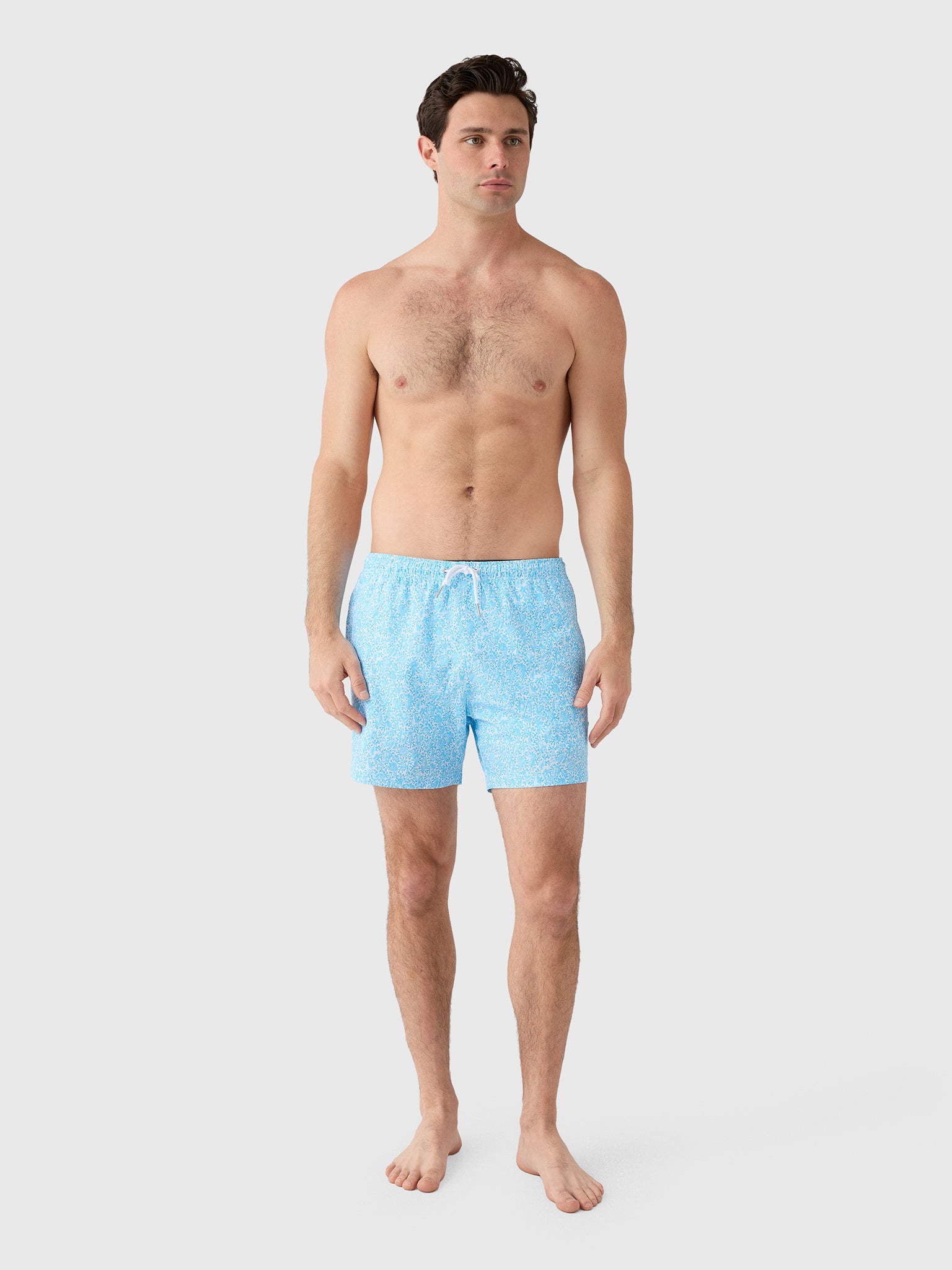 Bermies Men's Coral Way Swim Trunk - Saint Bernard