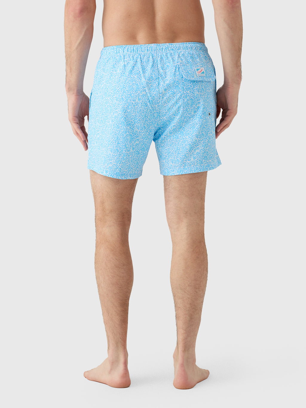 Bermies Men's Coral Way Swim Trunk - Saint Bernard