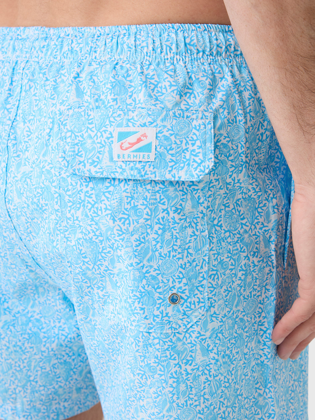 Bermies Men's Coral Way Swim Trunk - Saint Bernard