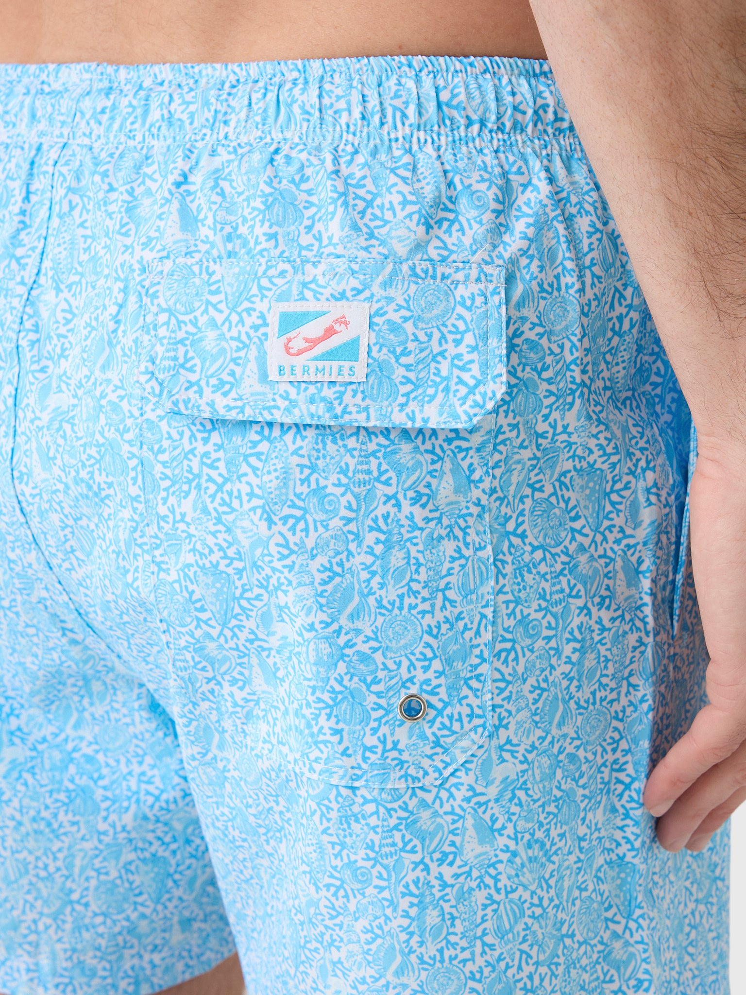 Bermies Men's Coral Way Swim Trunk - Saint Bernard