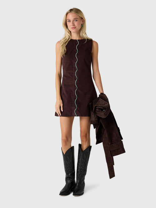 Love Note Women's Cord Dress - Saint Bernard