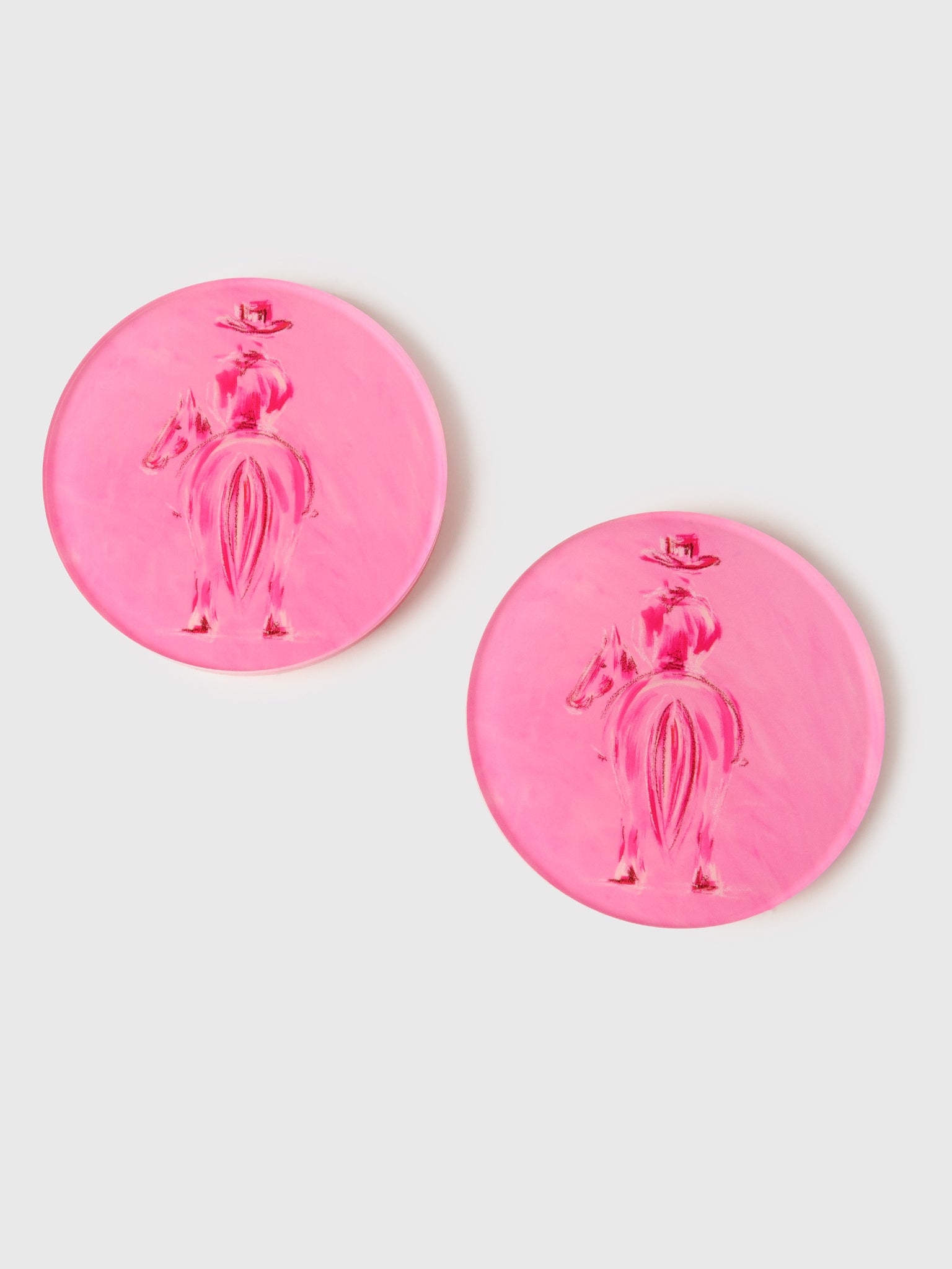 Tart By Taylor Mustang Sally Set of 2 Coasters - Saint Bernard