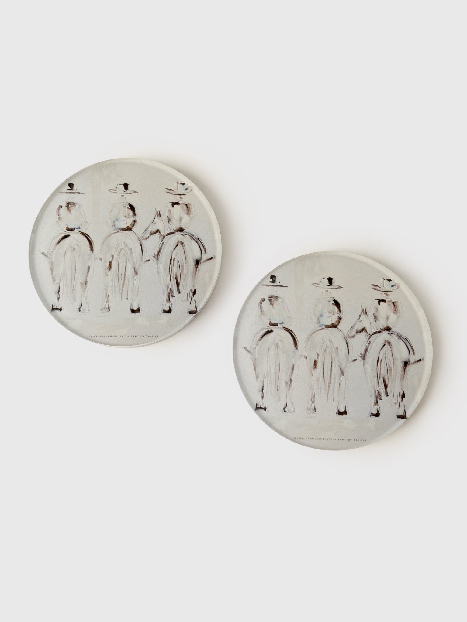 Tart By Taylor Three Amigos Set of 2 Coasters - Saint Bernard