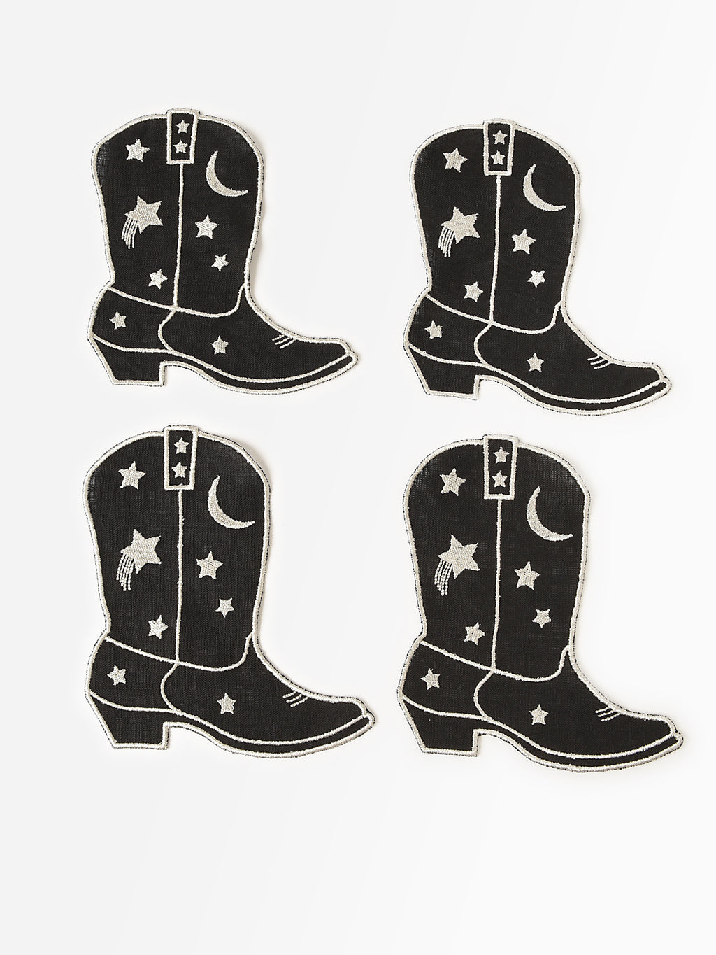 House Of Gleason Cowboy Boot Cocktail Napkin Set - Saint Bernard