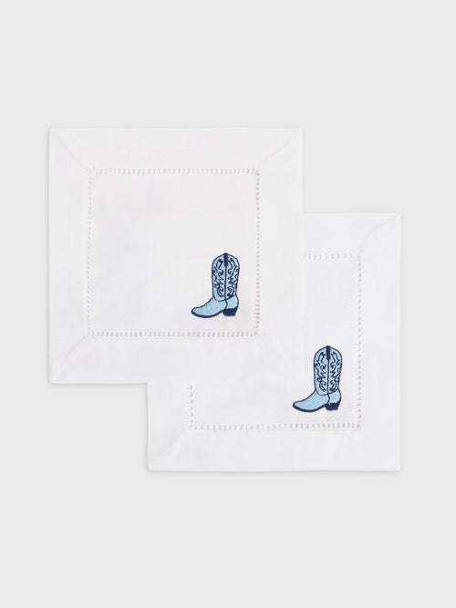 Abbode Cowboy Boot Cocktail Napkin Set