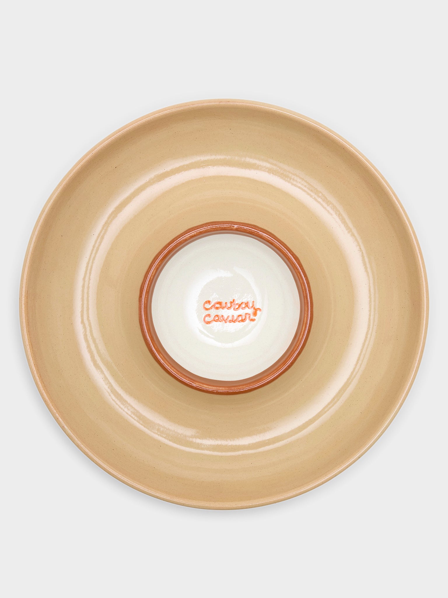 Caitlin Rounds Antiques Cowboy Caviar Platter - Saint Bernard