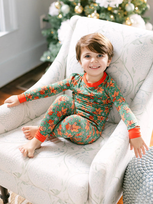 Poppy Kids Co Kids' Cowboy Gingerbread Pajama Set