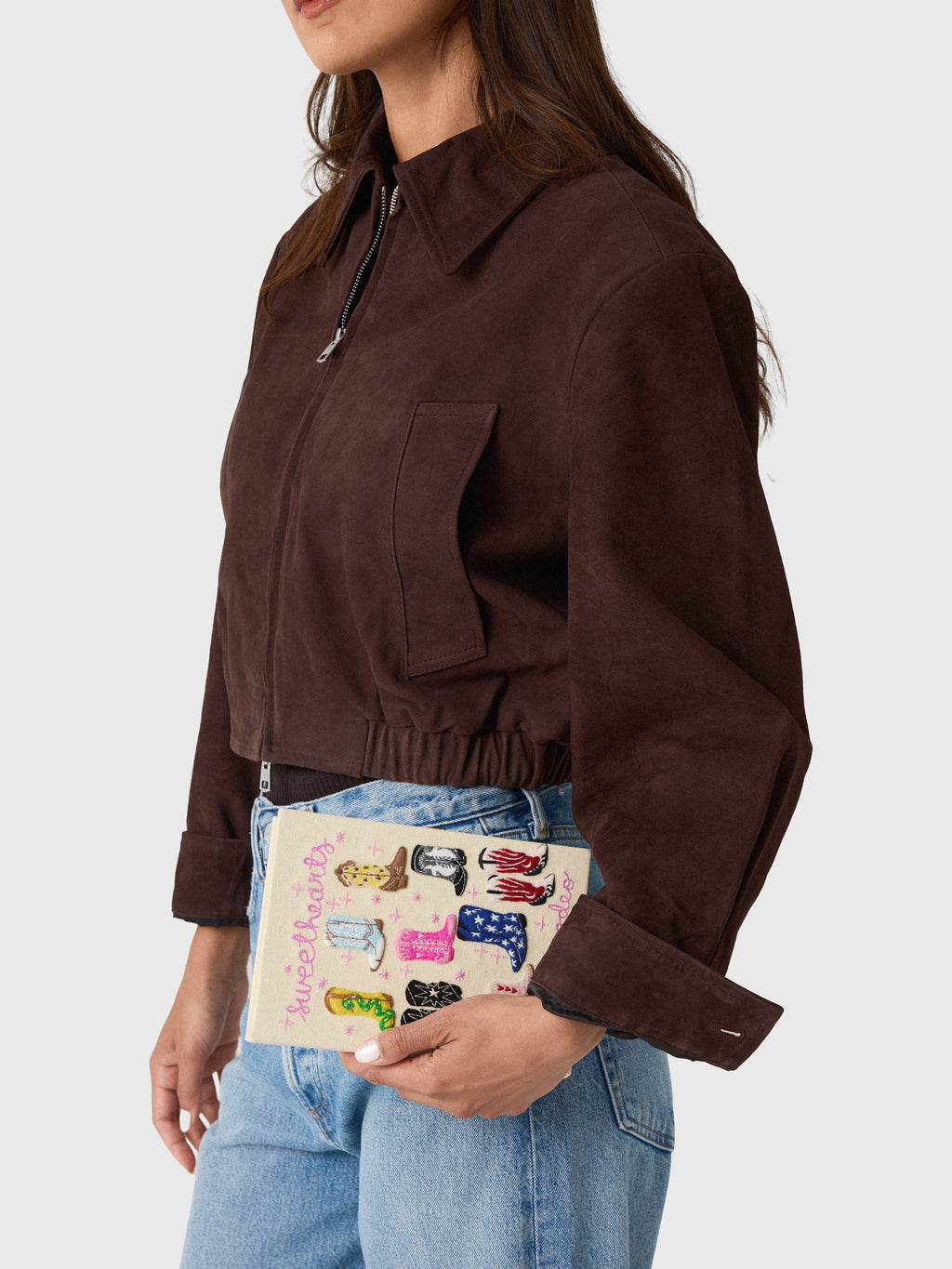 Olympia Le-Tan Sweethearts of the Rodeo Book Clutch - Saint Bernard