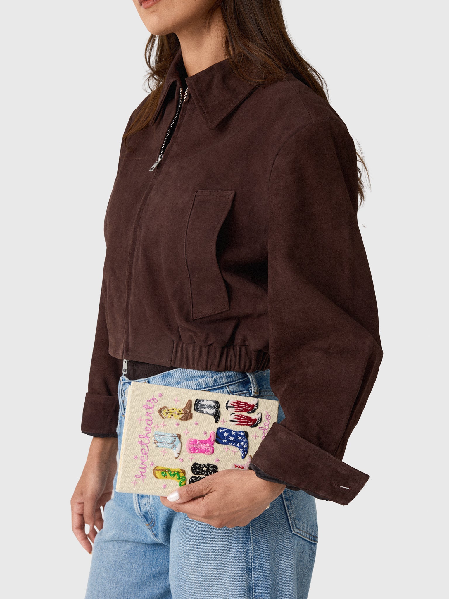 Olympia Le-Tan Sweethearts of the Rodeo Book Clutch - Saint Bernard