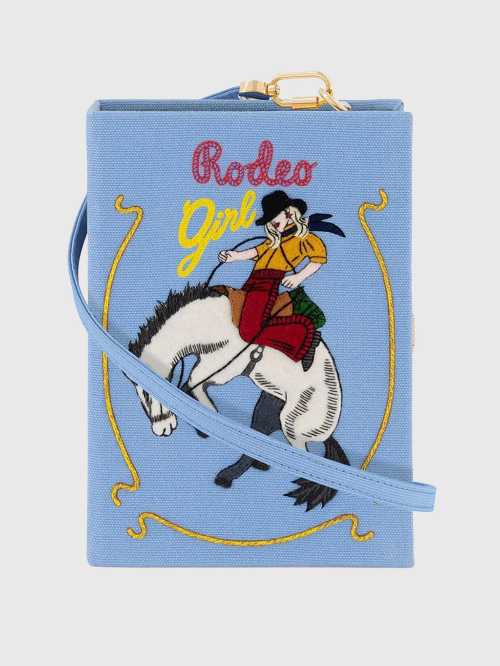 Olympia Le-Tan Rodeo Girl Strapped Book Clutch - Saint Bernard