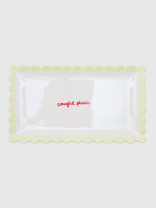 Caitlin Rounds Antiques Cowgirl Picnic Scalloped Tray