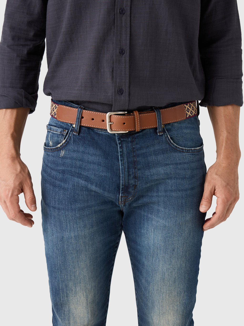 Santo Men's Guarda Pampas Woven Belt