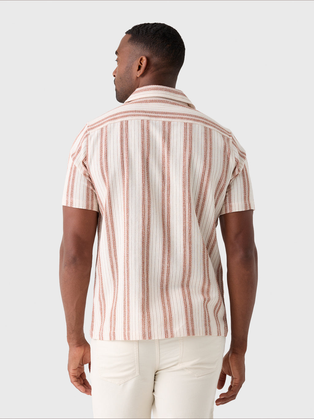 Rye51 Men's The Capri Striped Cabana Shirt - Saint Bernard