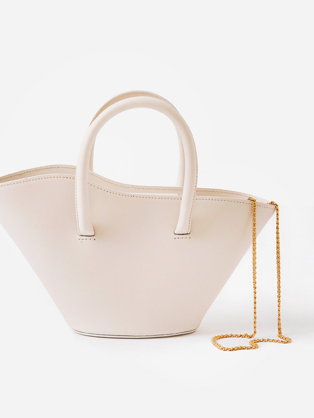 Little Liffner Women's Micro Chained Open Tulip Tote - Saint Bernard