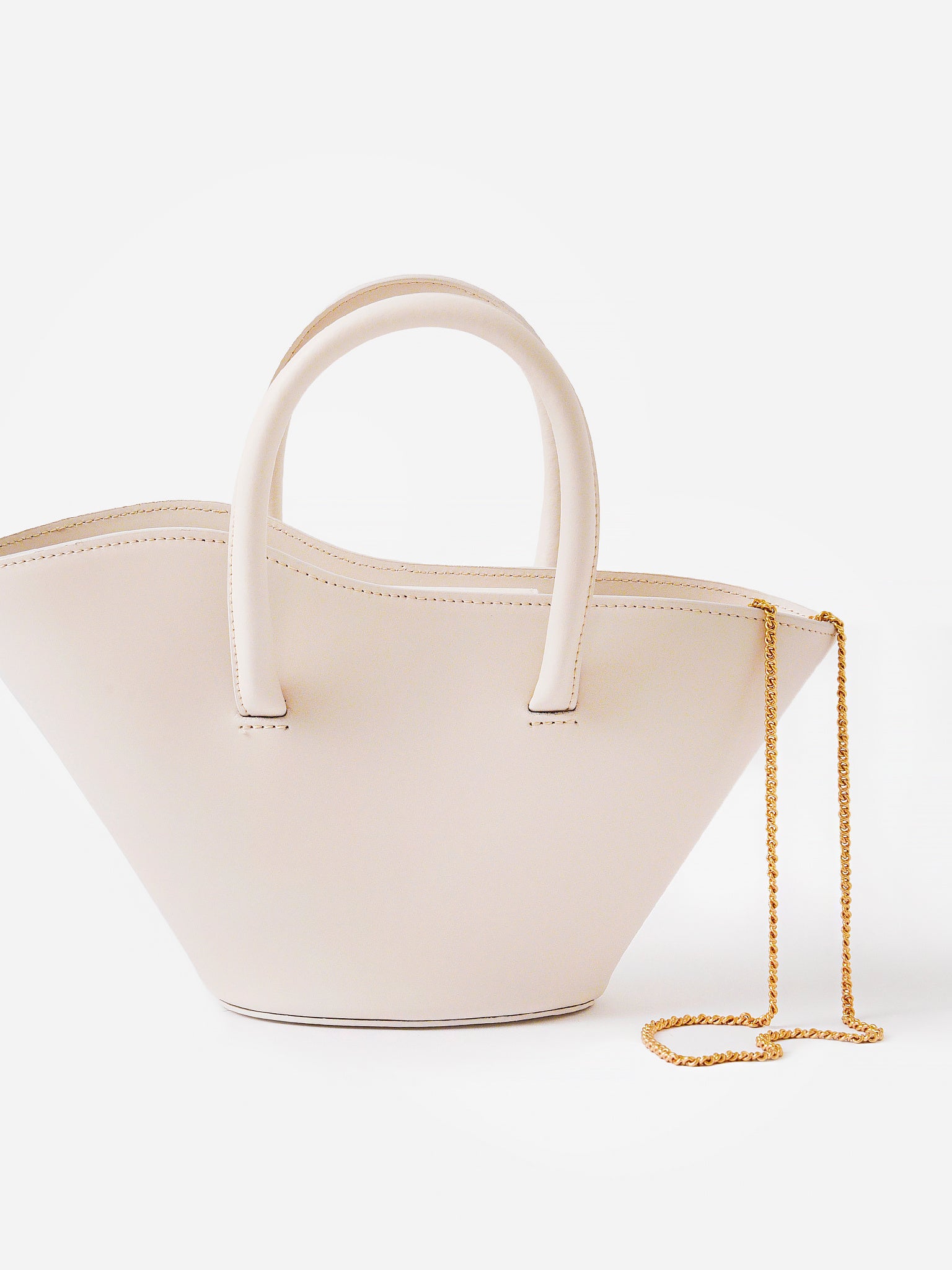 Little Liffner Women's Micro Chained Open Tulip Tote - Saint Bernard