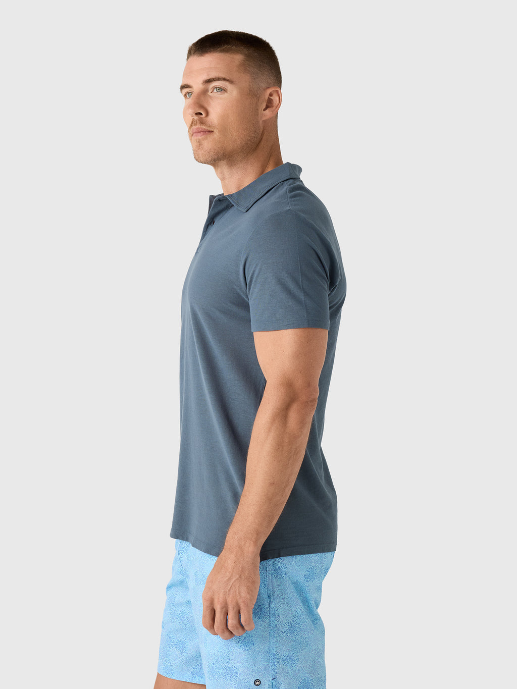 Alex Crane Men's Crepe Polo - Saint Bernard