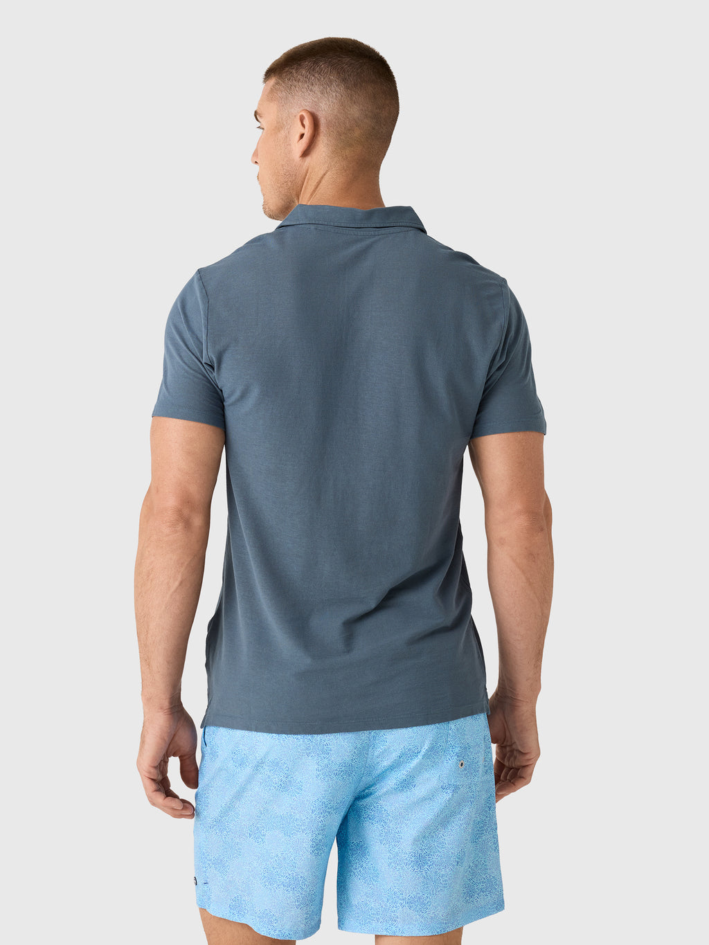 Alex Crane Men's Crepe Polo - Saint Bernard