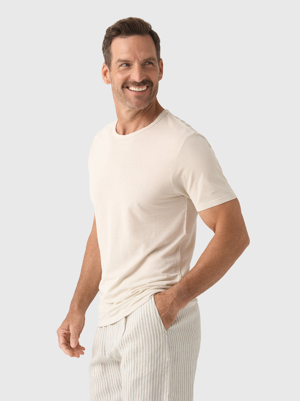 Alex Crane Men's Crepe Tee - Saint Bernard