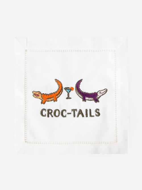 August Morgan Croc-Tails Cocktail Napkin Set