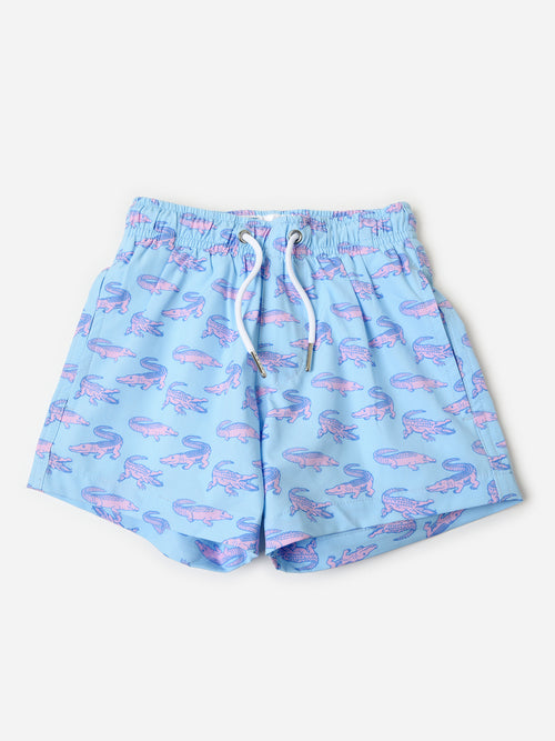 Bermies Boys' Crocodile Cove Swim Trunk