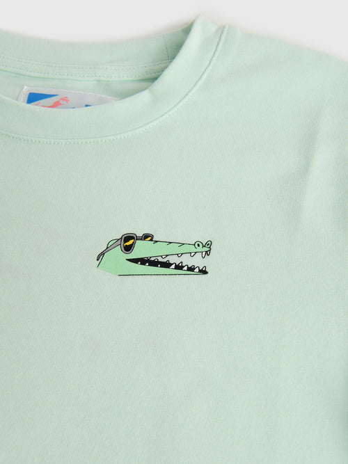 Bermies Boys' Crocodile Skate Tee