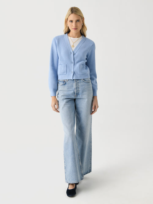 LENÚ Women's Cropped Cardigan