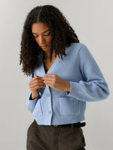 LENÚ Women's Cropped Cardigan - Saint Bernard