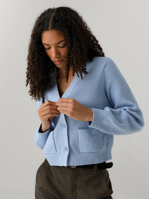 LENÚ Women's Cropped Cardigan