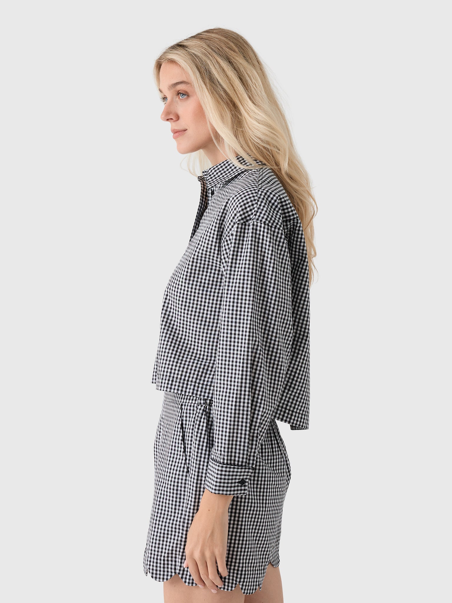 Masons Daughter Women's Cropped Boyfriend Shirt - Saint Bernard