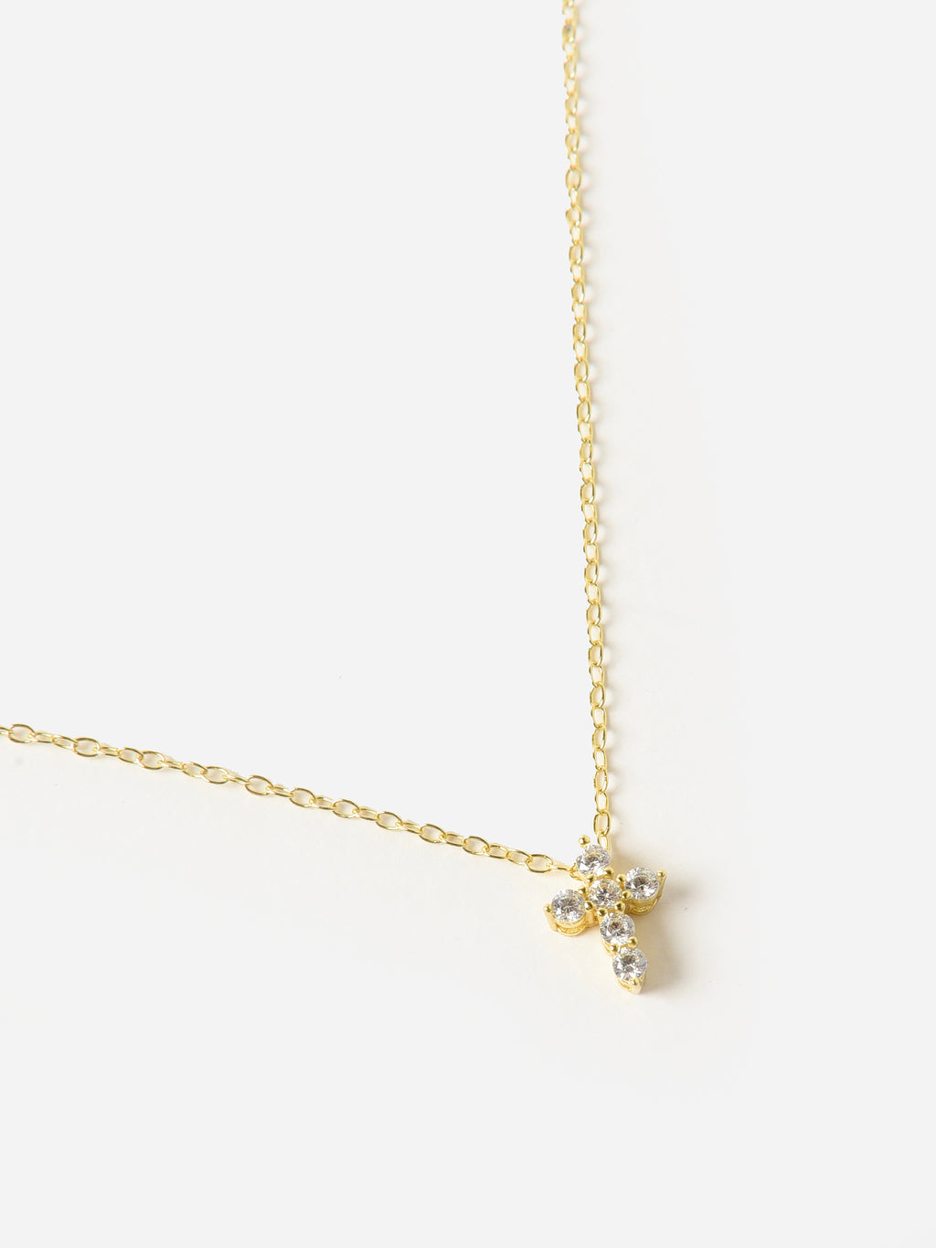 Francie B. Cross Charm Necklace - Saint Bernard