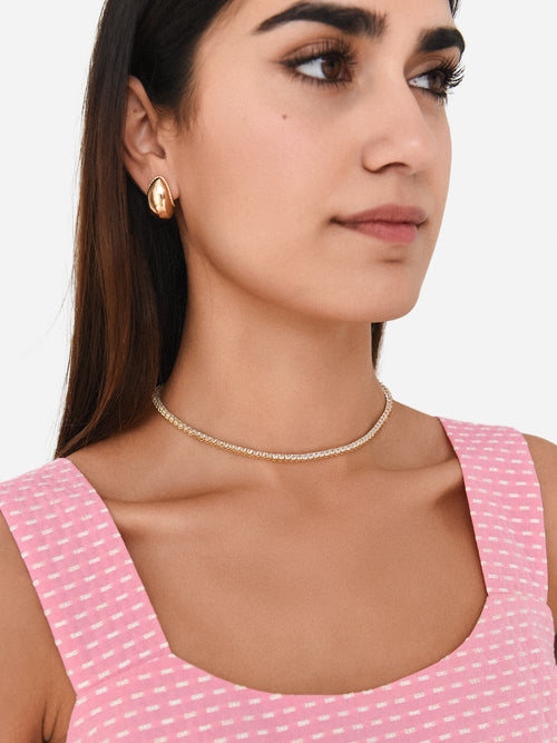 Alexa Leigh Women's Crystal Tennis Necklace