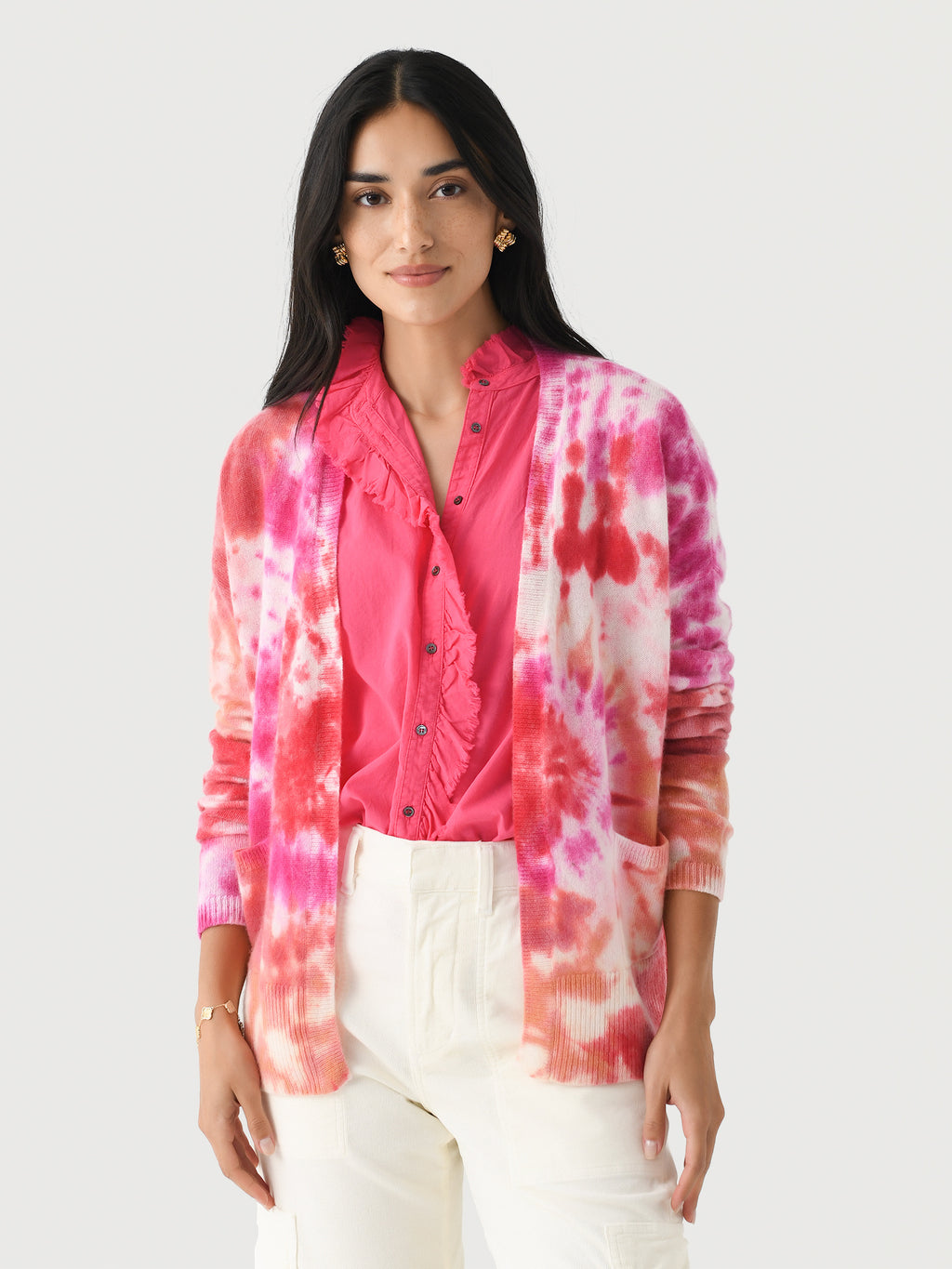 LoveTanJane Women's Cashmere Cardigan - Saint Bernard