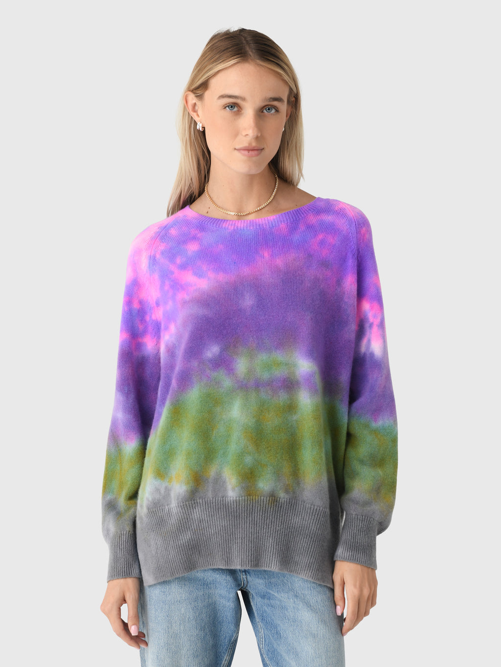 LoveTanJane Women's Heavy Cashmere Boyfriend Sweater - Saint Bernard