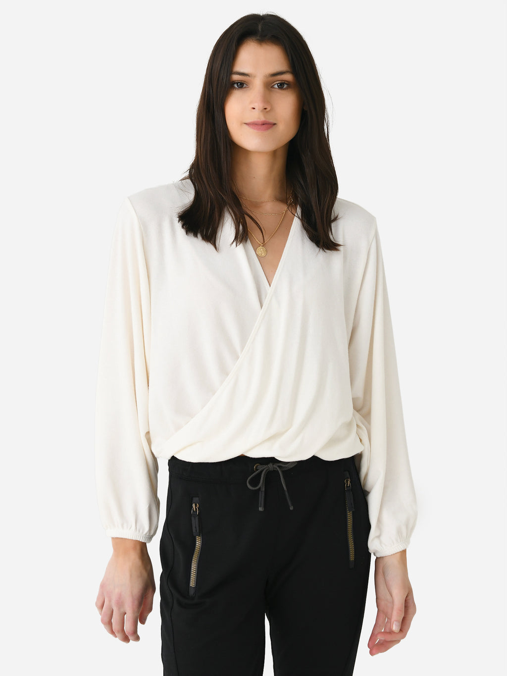 Beyond Yoga Women's Wrapped Up Pullover - Saint Bernard